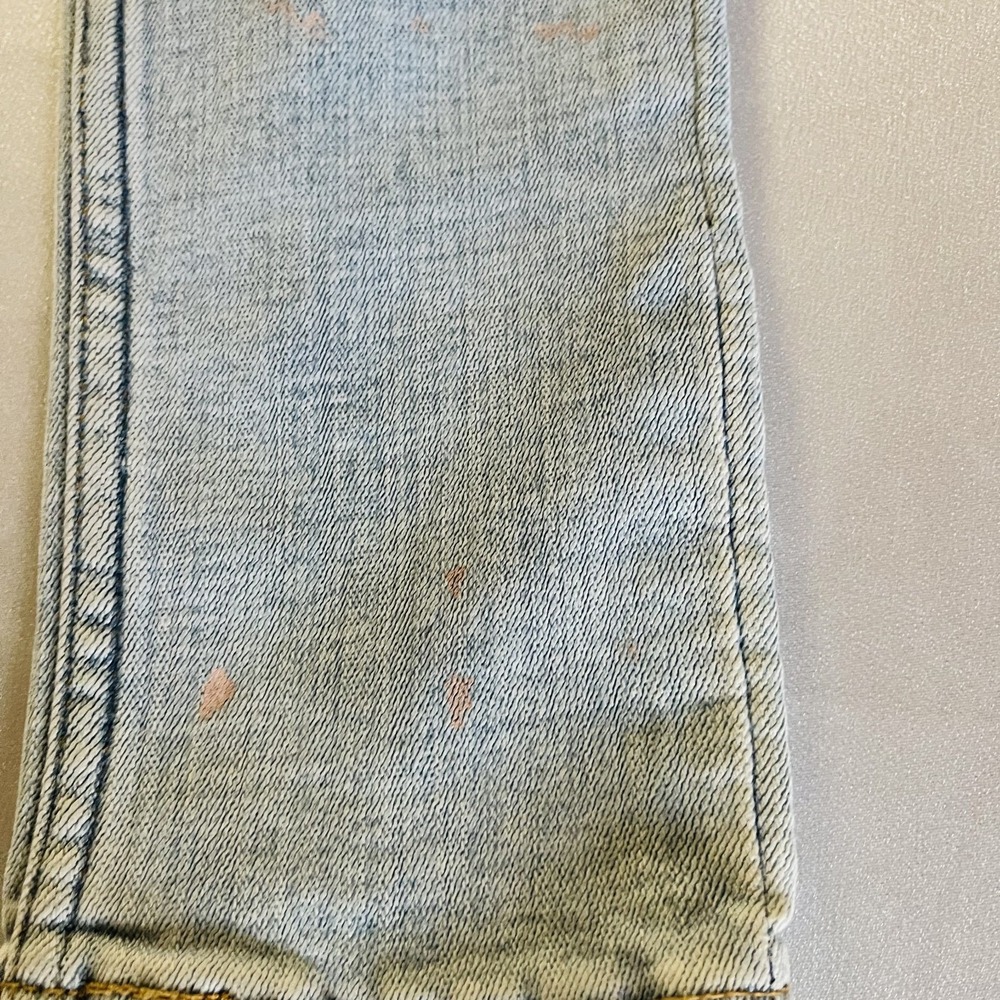 New Levis 535 Super Skinny Jeans Womens Size 26x30 Blue Denim Faded Distressed - Picture 6 of 13